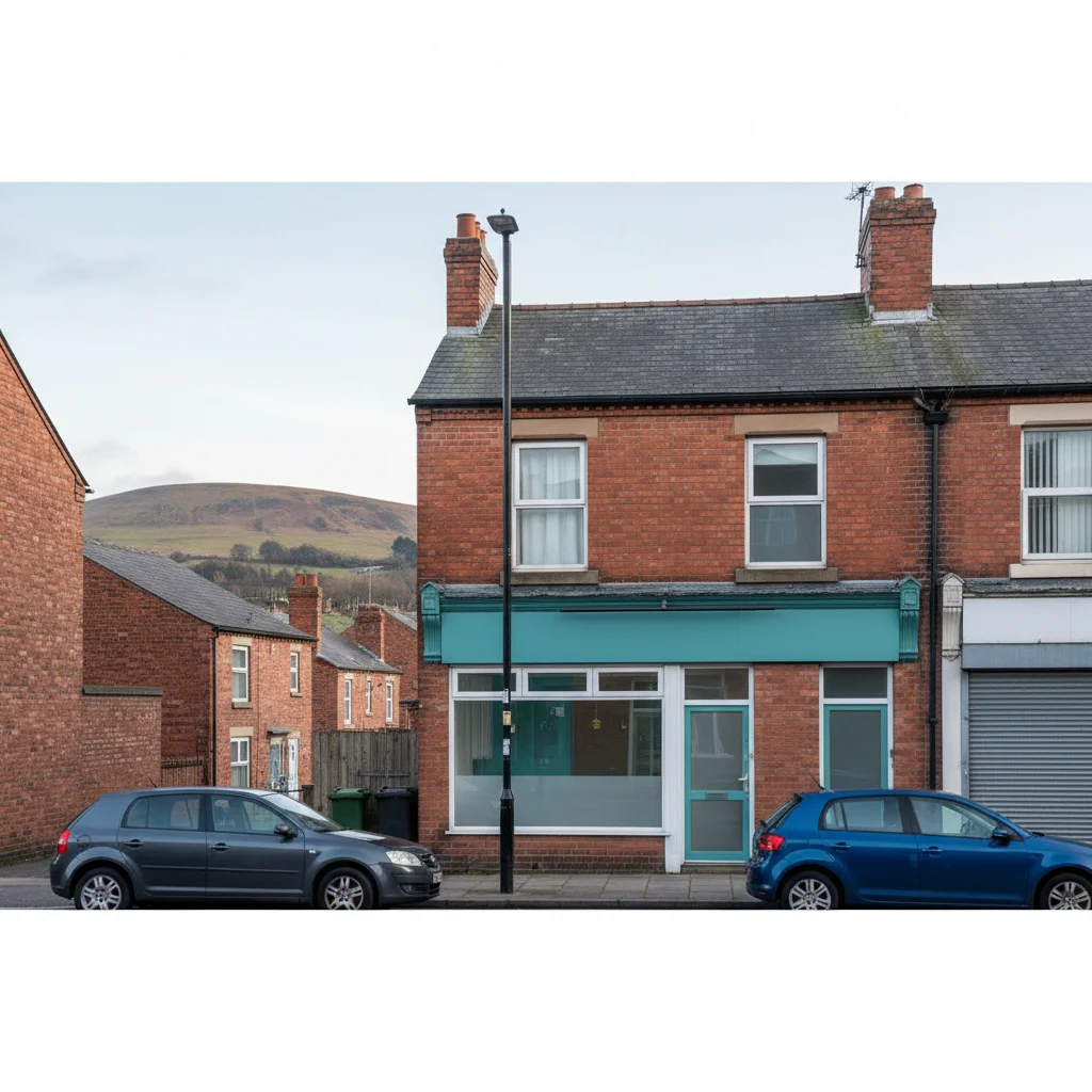 The edge of Eston with the old ironstone ridge behind — looking towards Normanby Dental